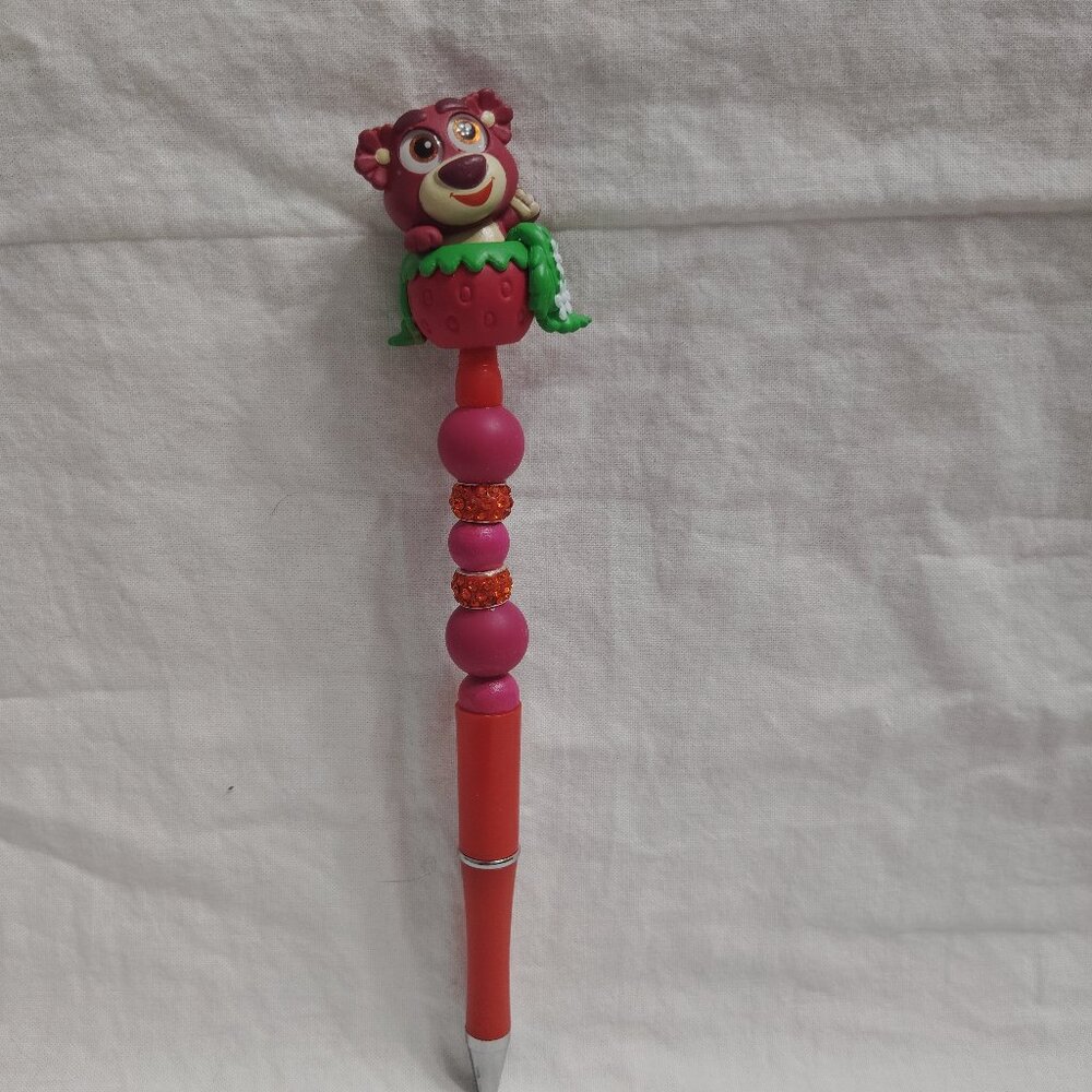Disney Doorable- Spring Lotso- Handmade Beaded Pen